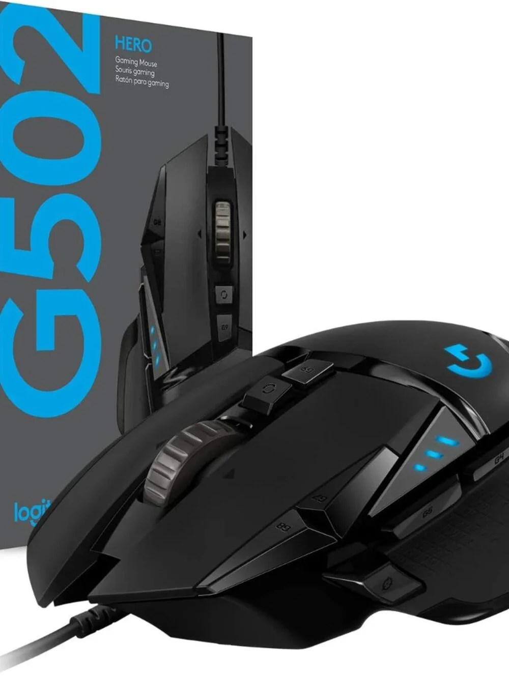 Logitech G502 Hero High Performance Wired Gaming Mouse Hero 25K Sensor RGB Black